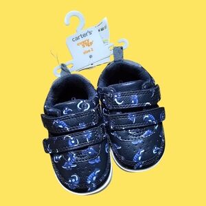 Carter's Navy Dino Baby Shoes